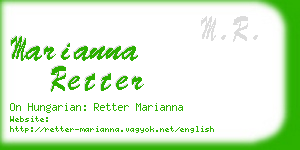 marianna retter business card